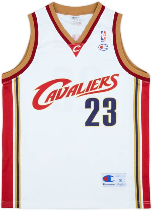 2003-10 Cleveland Cavaliers James #23 Champion Home Jersey - 7/10 - (S)