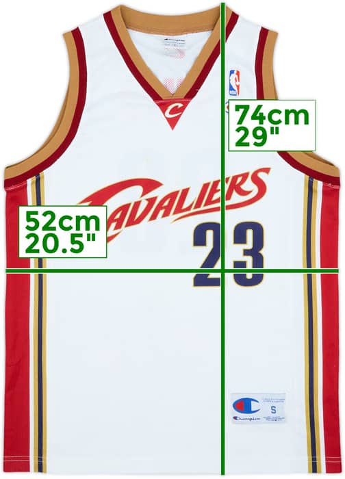 2003-10 Cleveland Cavaliers James #23 Champion Home Jersey - 7/10 - (S)