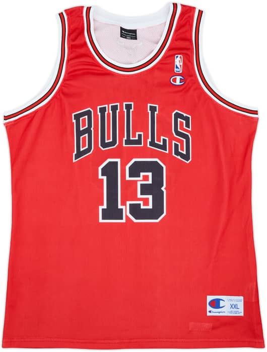 2007-10 Chicago Bulls Noah #13 Champion Away Jersey - 9/10 - (XXL)