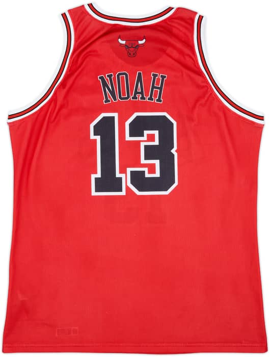 2007-10 Chicago Bulls Noah #13 Champion Away Jersey - 9/10 - (XXL)