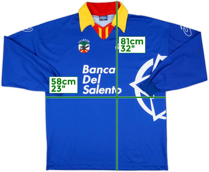 1999-00 Lecce Player Issue Asics Training L/S Shirt #20 - 8/10 - (XXL)