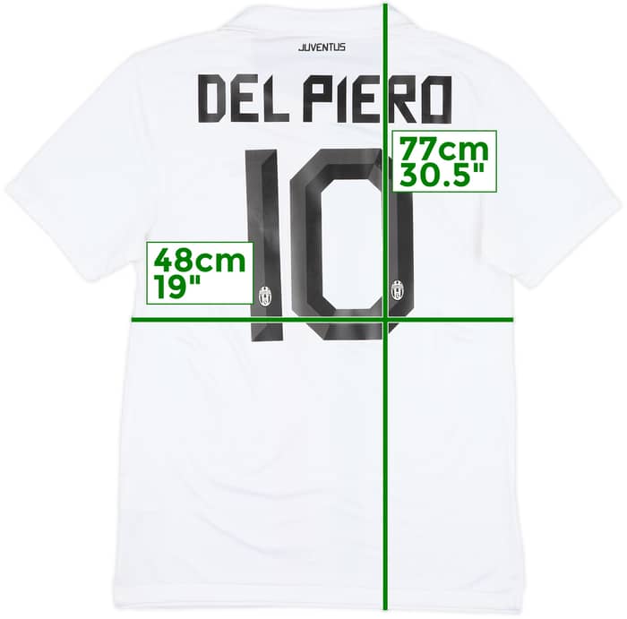 2010-12 Juventus Away Shirt Del Piero #10 - 8/10 - (M)