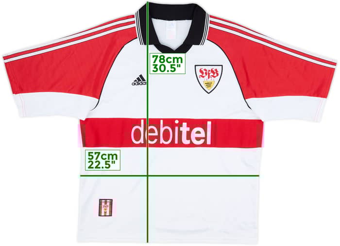 1999-00 Stuttgart Home Shirt - 8/10 - (L)