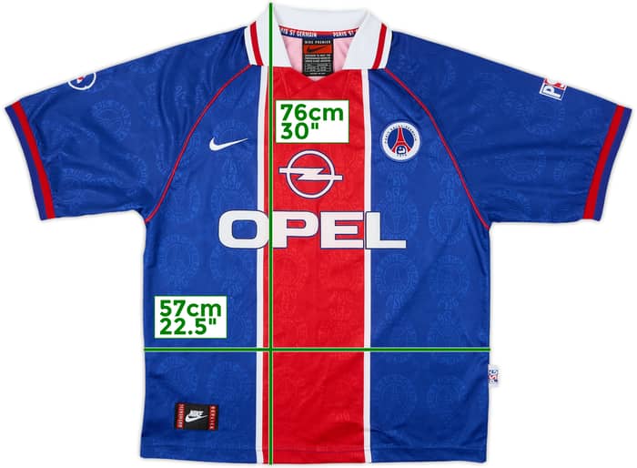 1996-97 Paris Saint-Germain Home Shirt - 8/10 - (L)