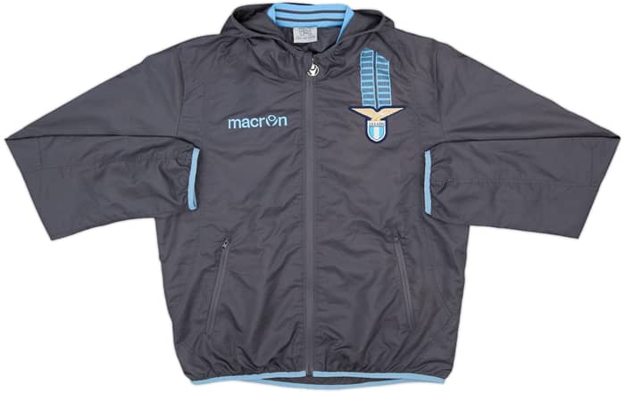 2013-14 Lazio Macron Hooded Track Jacket - 9/10 - (S)