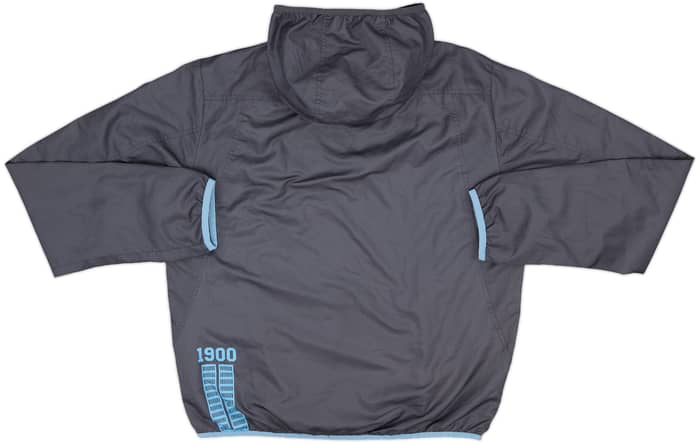 2013-14 Lazio Macron Hooded Track Jacket - 9/10 - (S)