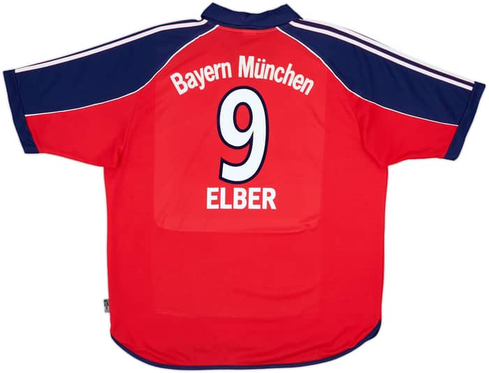 1999-01 Bayern Munich Home Shirt Elber #9 - 9/10 - (XL)