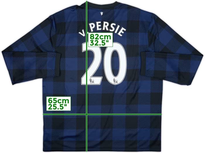 2013-14 Manchester United Away L/S Shirt V.Persie #20 - 8/10 - (XXL)