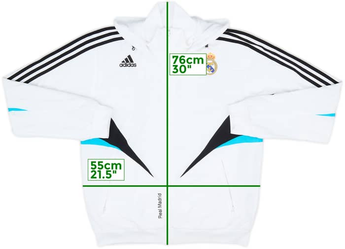 2008-09 Real Madrid adidas Hooded Track Jacket - 8/10 - (S)