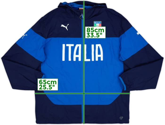 2014-16 Italy Puma Hooded Rain Jacket - 8/10 - (XXL)