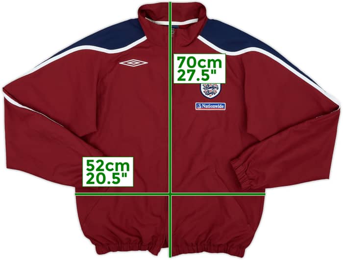 2007-09 England Umbro Track Jacket - 4/10 - (S)