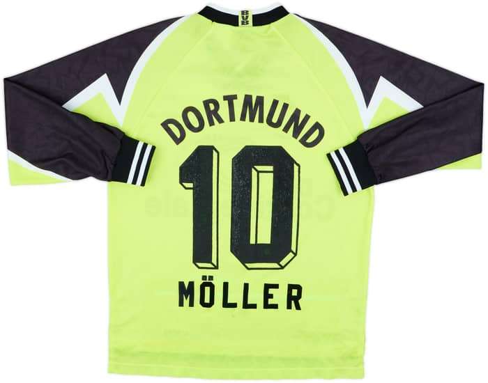 1995-96 Borussia Dortmund Home L/S Shirt Moller #10 - 6/10 - (S)