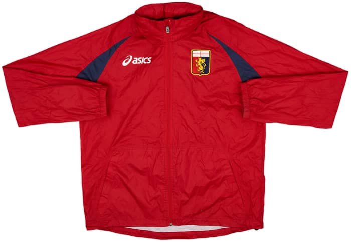 2008-09 Genoa Asics Hooded Rain Jacket - 9/10 - (L)