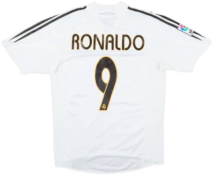 2004-05 Real Madrid Home Shirt Ronaldo #9 - 7/10 - (S)