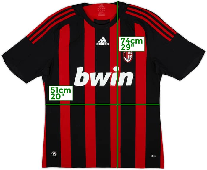 2008-09 AC Milan Home Shirt #17 - 4/10 - (L)