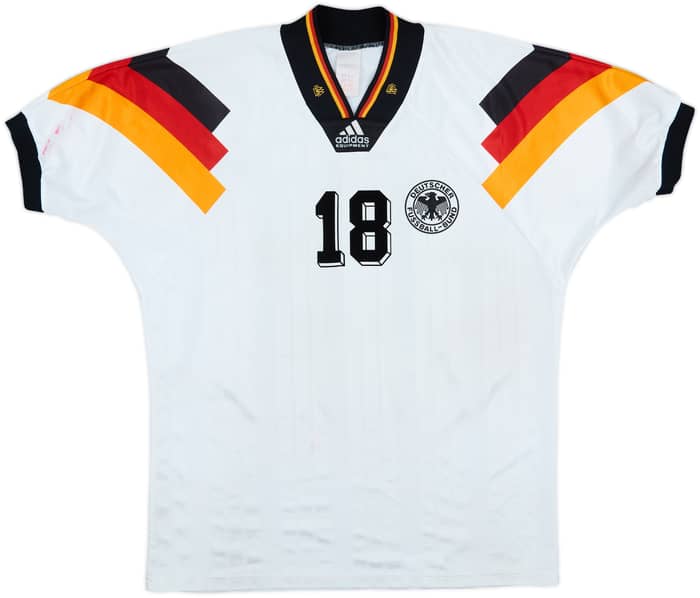 1992-94 Germany Home Shirt Klinsmann #18 - 5/10 - (L/XL)