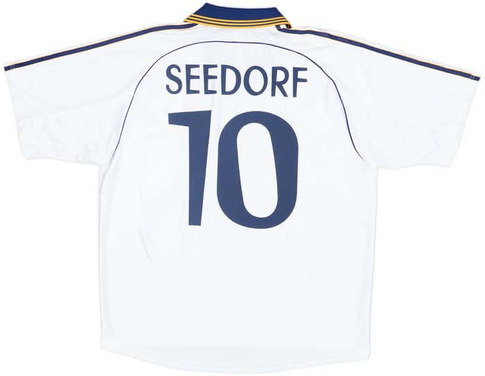 1998-00 Real Madrid Home Shirt Seedorf #10 - 8/10 - (L)