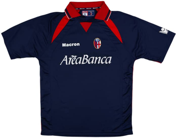 2001-02 Bologna GK Shirt Nervo #7 - 6/10 - (L)