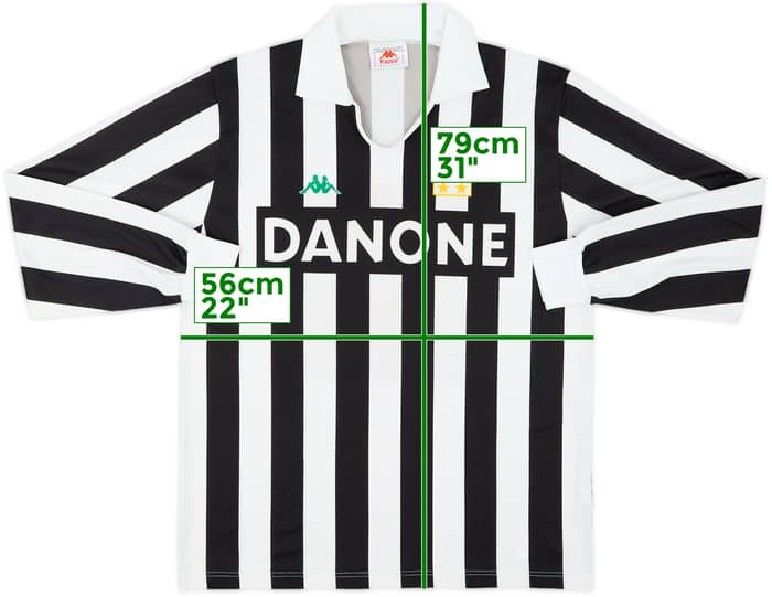1992-94 Juventus Basic Home L/S Shirt - 6/10 - (XL)
