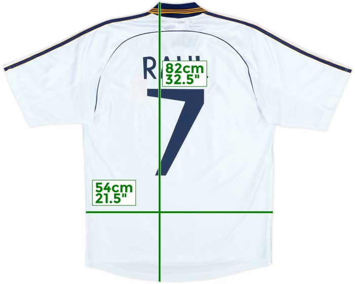 1998-00 Real Madrid Home Shirt Raul #7 - 8/10 - (M)