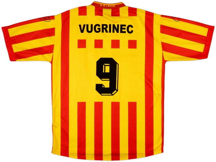 2000-01 Lecce Home Shirt Vugrinec #9 - 9/10 - (XL)