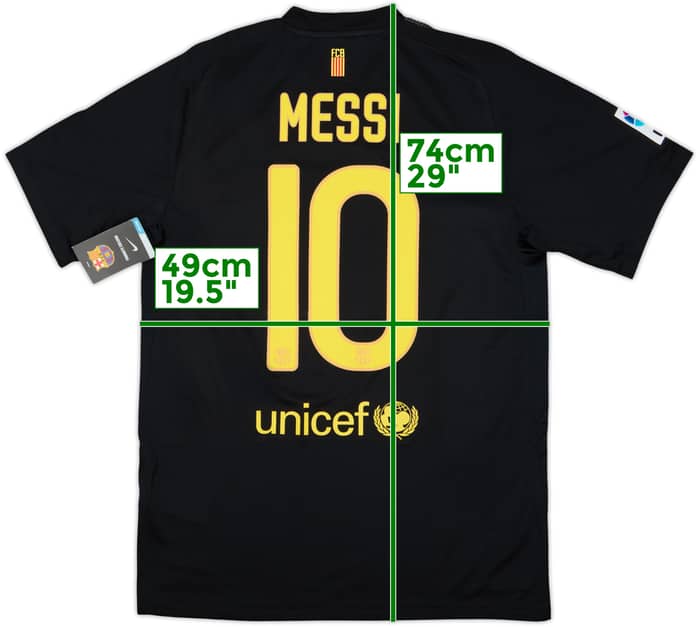 2011-12 Barcelona Away Shirt Messi #10 (M)