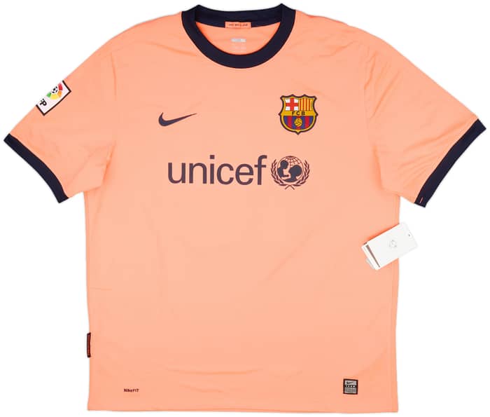 2009-10 Barcelona Away Shirt Messi #10 (XL)