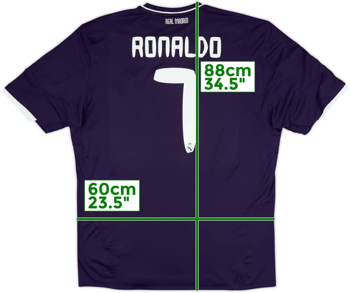 2010-11 Real Madrid CL Third Shirt Ronaldo #7 (XXL)
