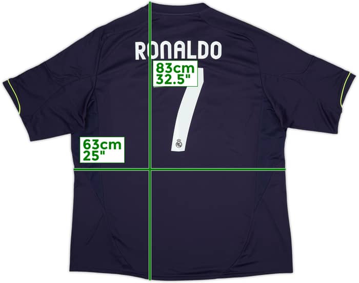 2012-13 Real Madrid Away Shirt Ronaldo #7 (XXL)
