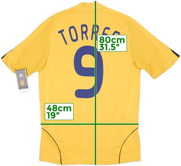 2008-10 Spain Away Shirt Torres #9 (S)