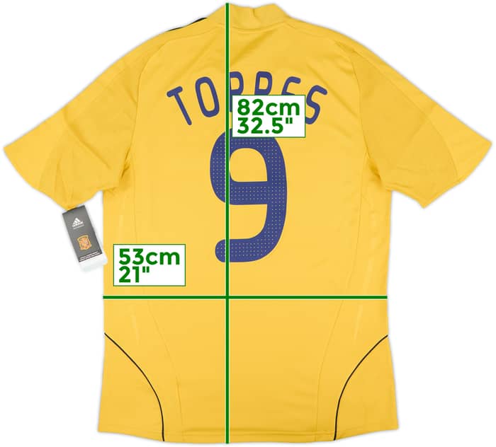 2008-10 Spain Away Shirt Torres #9 (M)