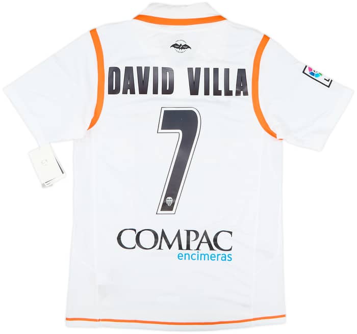 2007-08 Valencia Home Shirt David Villa #7 (S)