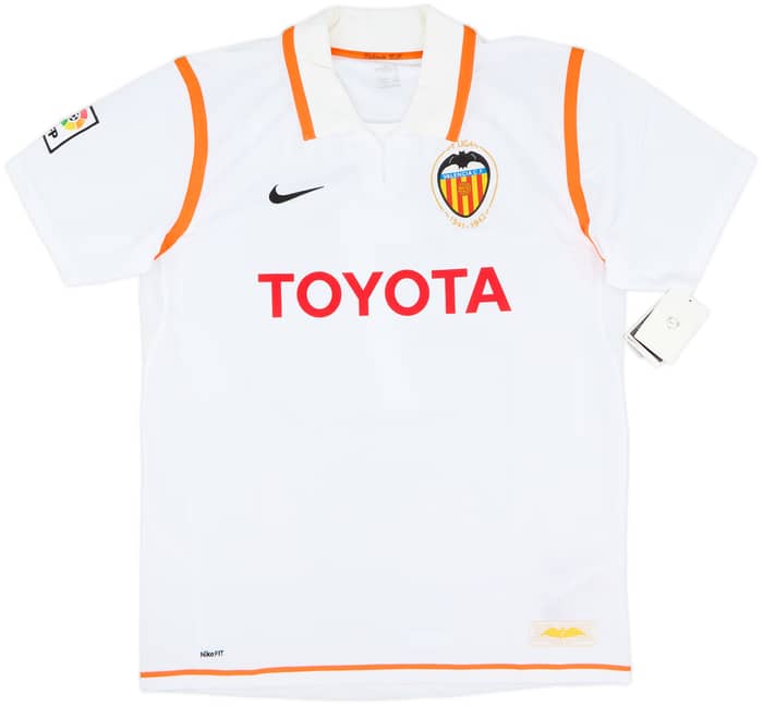 2007-08 Valencia Home Shirt David Villa #7 (L)