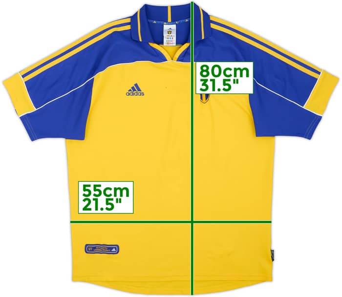 Camiseta de local de Suecia 2000-02 - 4/10 - (L)