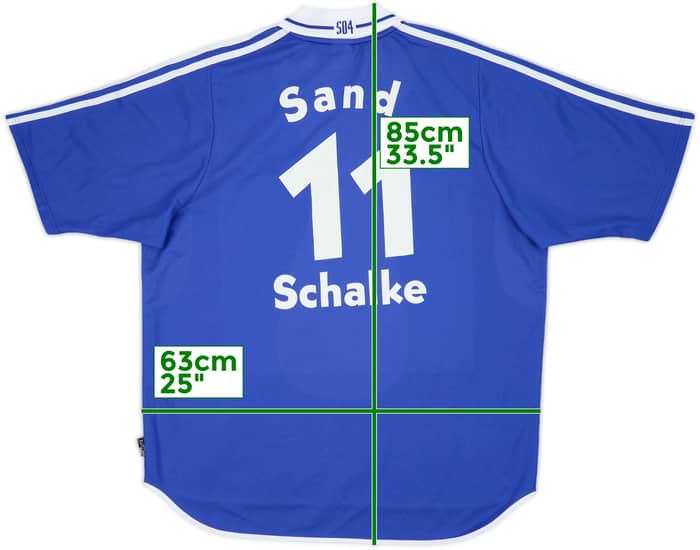 2000-01 Schalke Home Shirt Sand #11 - 8/10 - (XL)
