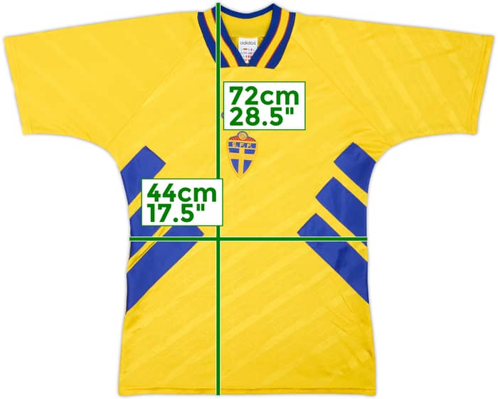 1994-96 Sweden Home Shirt Alter Schwede #13 - 8/10 - (S)