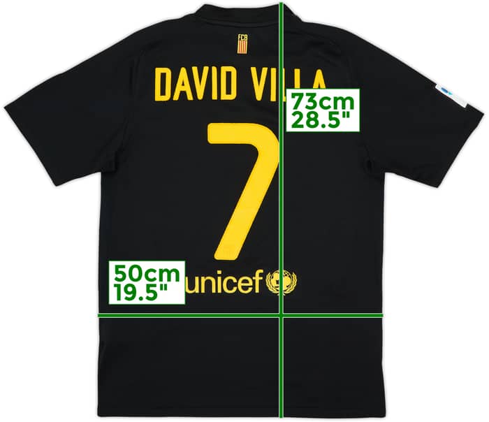 2011-12 Barcelona Away Shirt David Villa #7 - 5/10 - (M)
