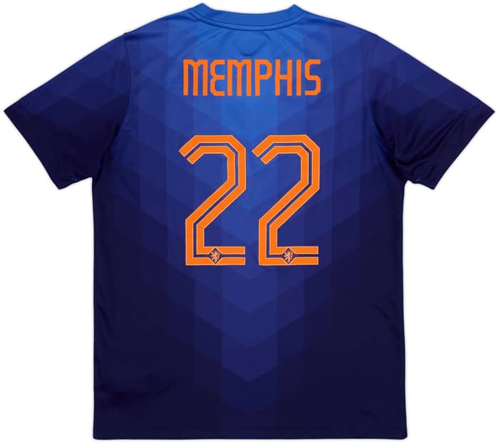 2014-15 Netherlands Away Shirt Memphis #22 - 8/10 - (XL.Boys)