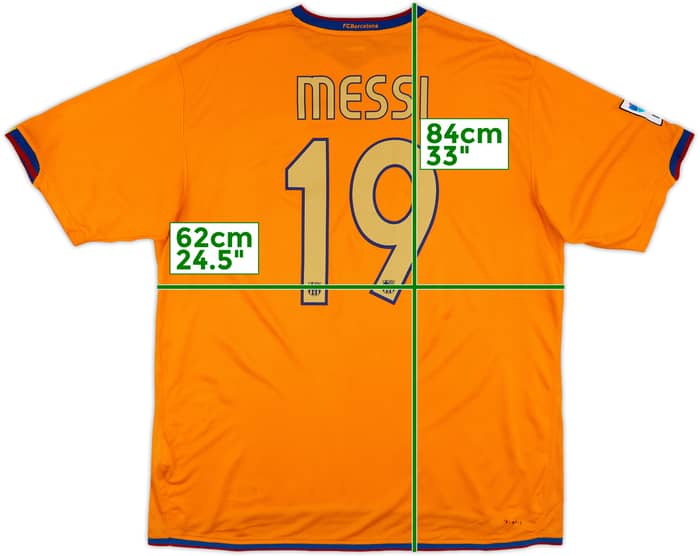 2006-08 Barcelona Away Shirt Messi #19 - 6/10 - (XXL)