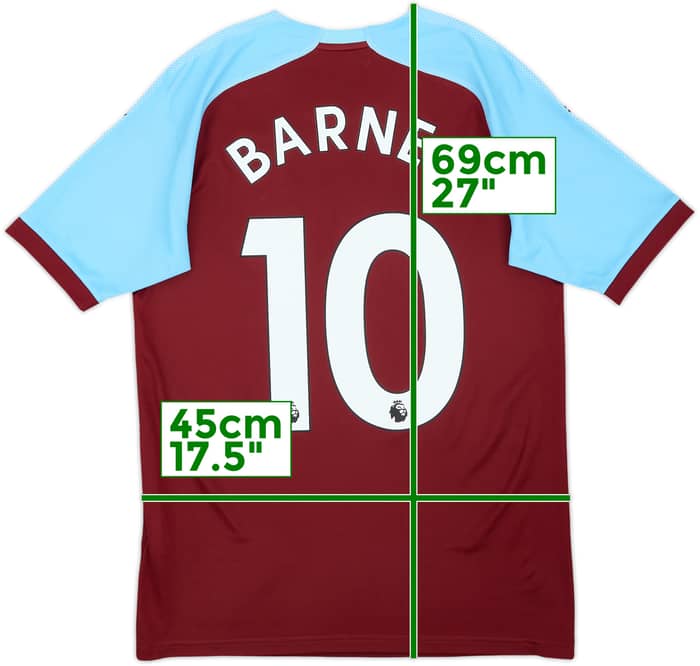 2018-19 Burnley Home Shirt Barnes #10 - 6/10 - (S)