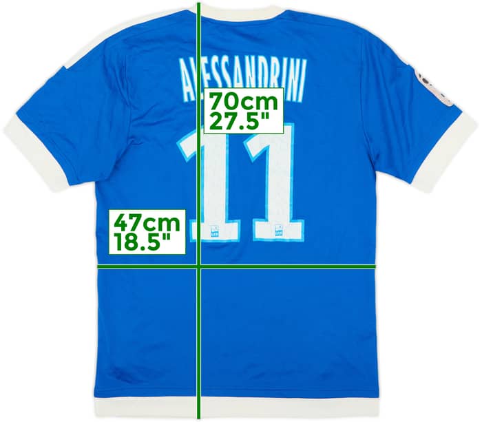 2015-16 Olympique Marseille Third Shirt Alessandrini #11 - 5/10 - (S)