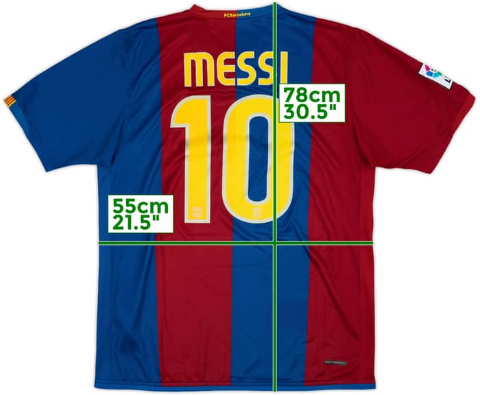 2006-07 Barcelona Home Shirt Messi #10 - 6/10 - (L)