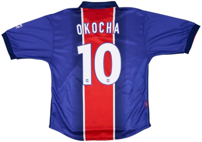 1998-99 Paris Saint-Germain Home Shirt Okocha #10 - 8/10 - (L)