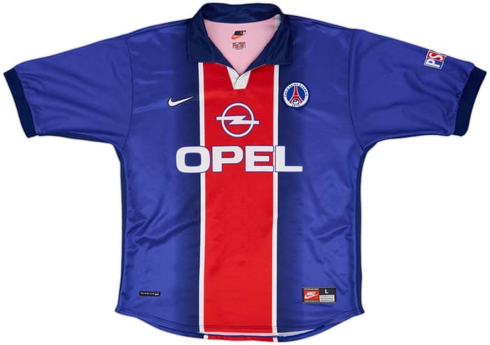 1998-99 Paris Saint-Germain Home Shirt Okocha #10 - 8/10 - (L)