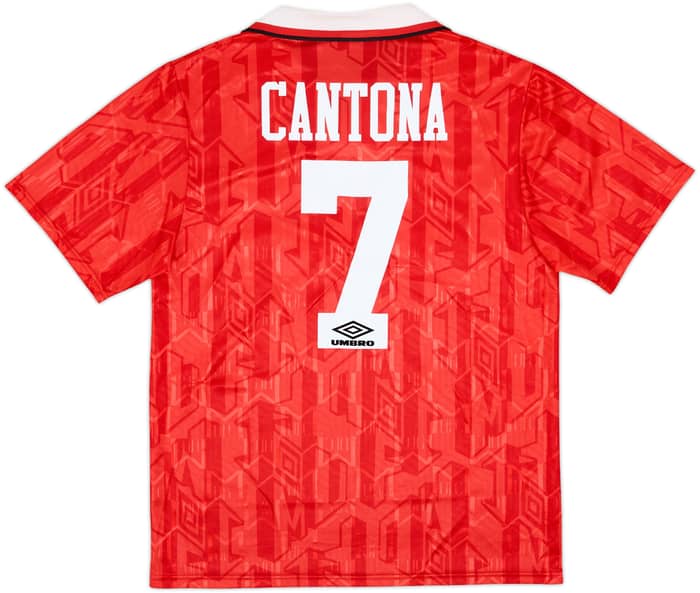 1992-94 Manchester United Home Shirt Cantona #7 - 8/10 - (L)