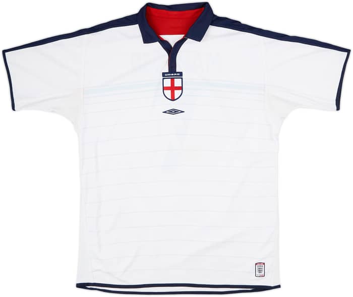 2003-05 England Home Shirt Beckham #7 - 6/10 - (XL)