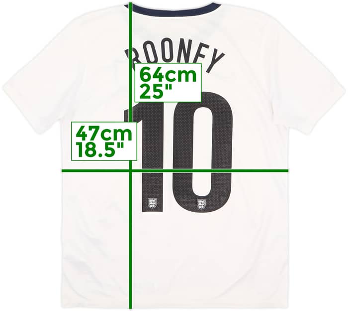 2013 England 150th Anniversary Home Shirt Rooney #10 - 5/10 - (XL.Boys)