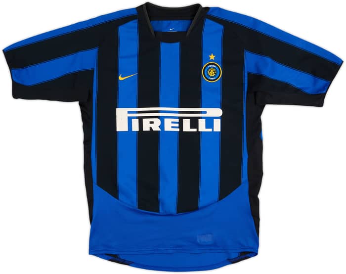 2003-04 Inter de Milán Camiseta Local J.Zanetti #4 - 6/10 - (M)