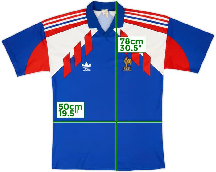 1990-92 France Home Shirt - 8/10 - (XL)