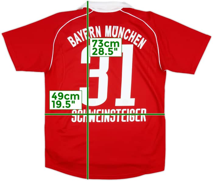 2005-06 Bayern Munich Home Shirt Schweinsteiger #31 - 6/10 - (XL.Boys)